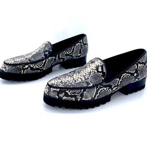 Donald Pliner Enza Lug sole python loafer.  Tried on but never worn.